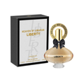 Amaran Heaven Liberty Eau De Parfum 100ml women’s floral perfume bottle with gold cap and black bow displayed beside branded Heaven by Amaran Liberty box