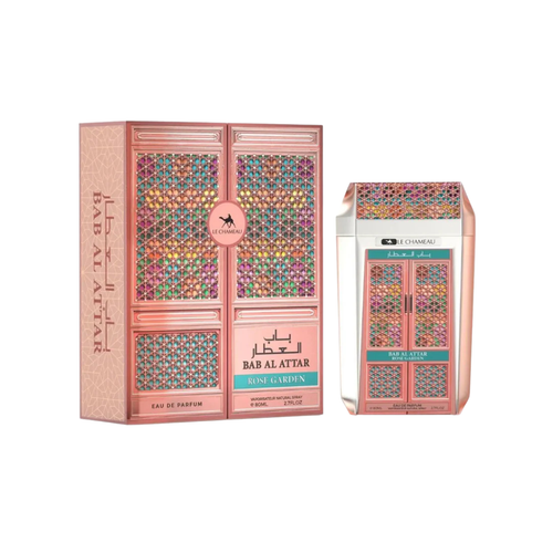 Bab Al Attar perfume bottle and packaging on a white background