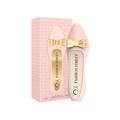 Camara Fashion Street Chic 100ml with a unique pink shoe-shaped bottle design, featuring a golden bow, offering a fresh floral fragrance with orange blossom, vanilla, and peony.