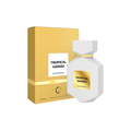 Camara Tropical Hawaii 100ml with box, showcasing a sleek white bottle design with a golden label for a fresh fruity unisex fragrance with coconut, vanilla, and ylang-ylang.