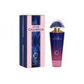 Camra Dome Casabella 100ml with box, featuring a vibrant bottle design in blue and pink, for a fresh floral fruity women's fragrance with orange blossom, jasmine, and vanilla.