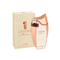 Emper Legend Femme 80ml Eau de Parfum women’s fragrance featuring a soft peach-toned perfume bottle with gold accents displayed alongside its matching elegant box