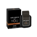 Emper Unplugged With You 80ml EDP with box, showcasing a bold and dynamic unisex fragrance with a sleek black bottle design.