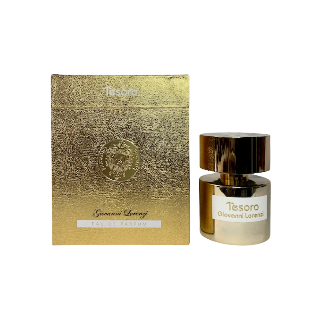 FA Paris Tesoro Giovanni Lorenzi 100ml EDP with elegant gold packaging.