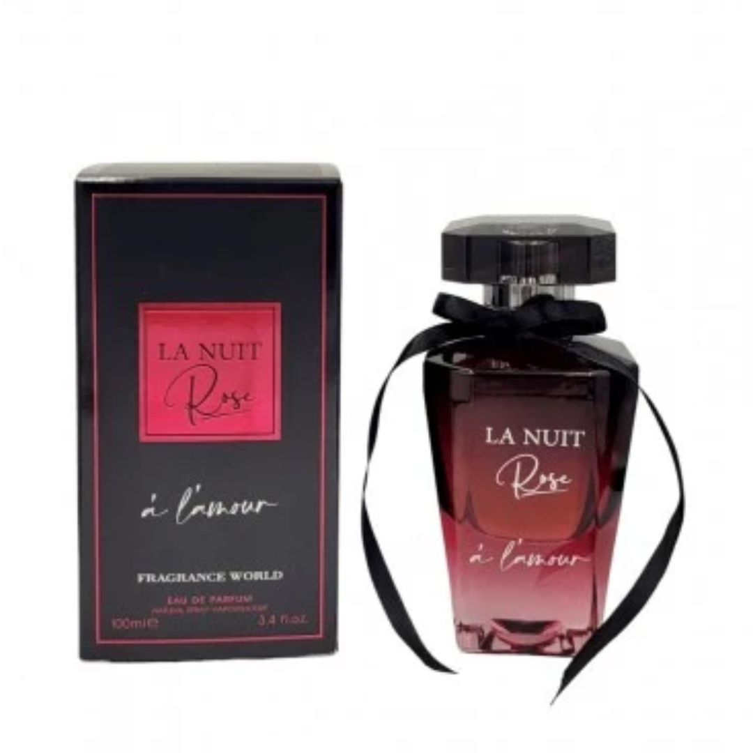 Fragrance World La Nuit Rose L'Amour Eau de Parfum 100ml bottle