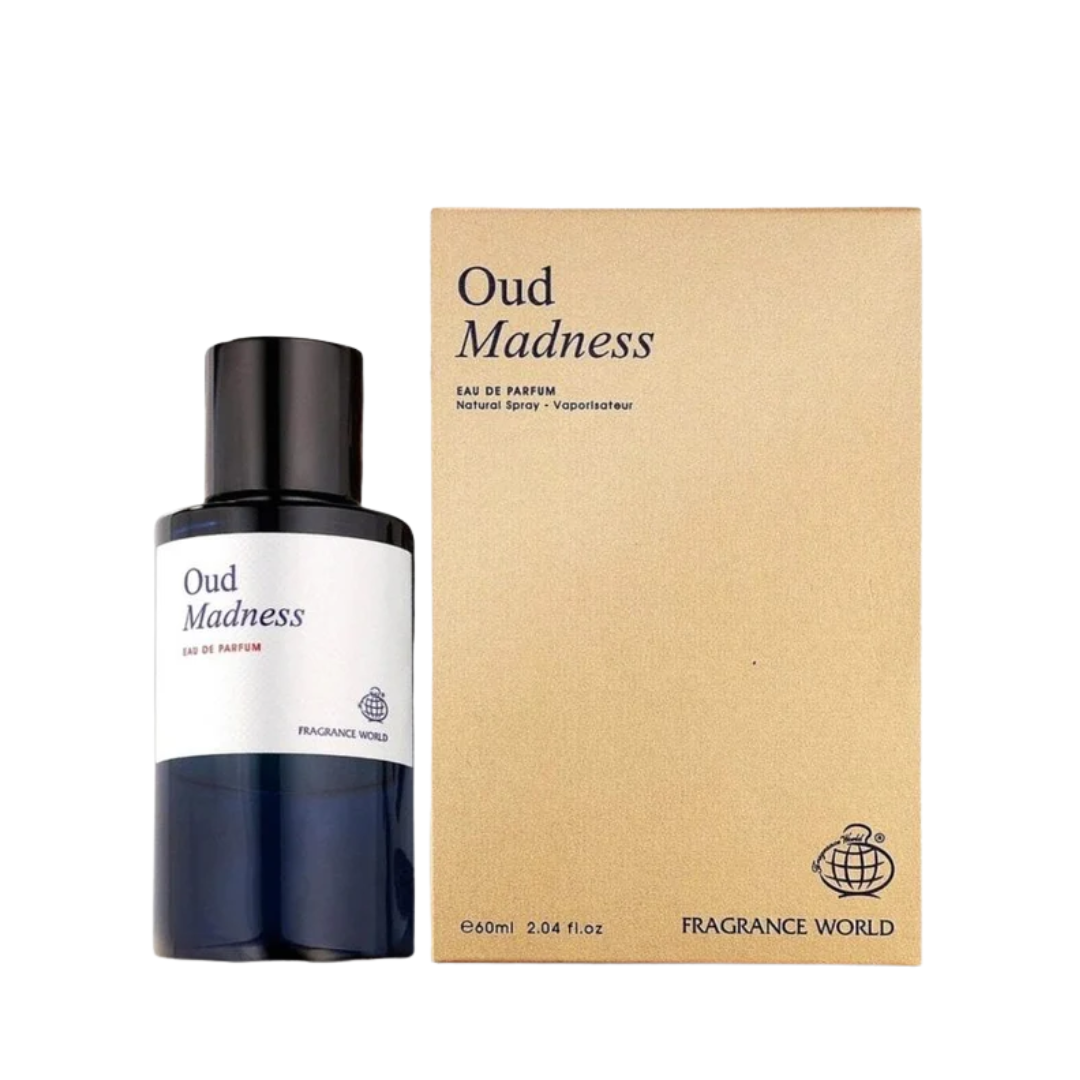 Fragrance World Oud Madness Eau de Parfum 60ml bottle