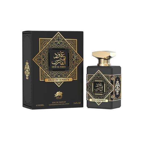 Fragrance World Oud & Vanilla 100ml EDP bottle with orange, bergamot, and vanilla notes, offering a long-lasting, bold fragrance.