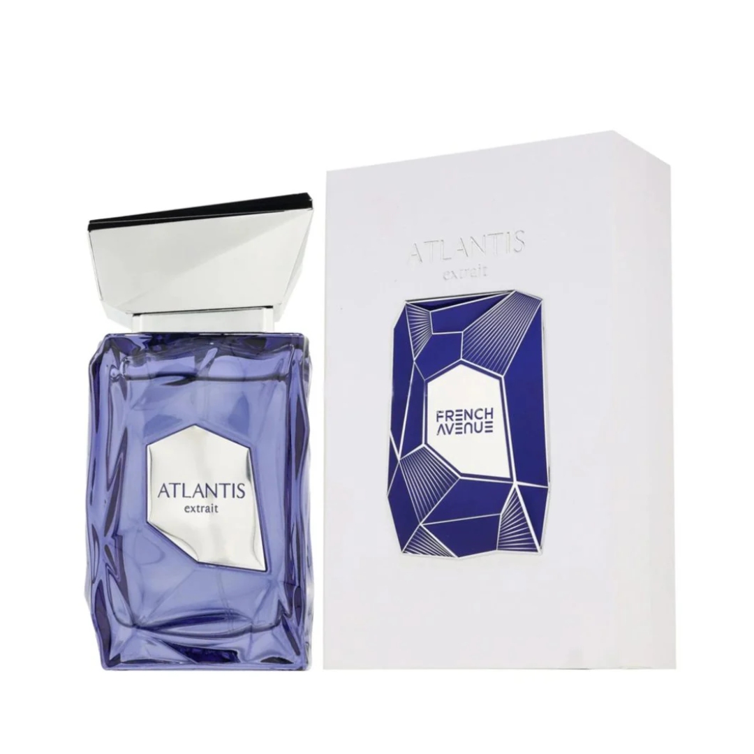 French Avenue Atlantis Extrait perfume 100ml blue bottle