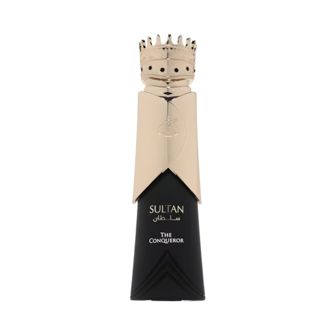 French Avenue Sultan The Conqueror 80ml EDP with crown bottle design.