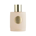 Khadlaj Cream Velvet Eau de Parfum 100ml in a stylish ribbed bottle with a gold cap, featuring the Cream Velvet logo.