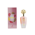 Perfume bottle and packaging with 'NUHA' branding on a white background