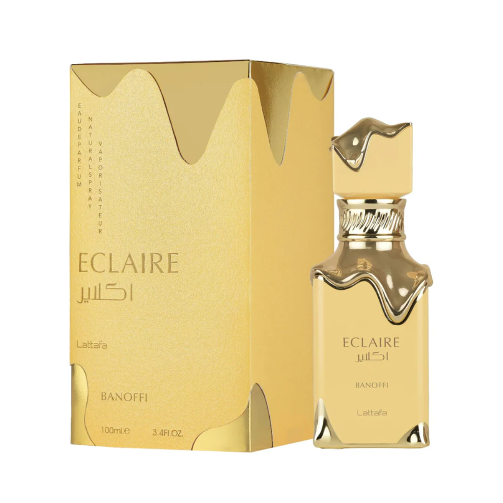 Lattafa Eclaire Banoffi Eau de Parfum 100ml perfume bottle
