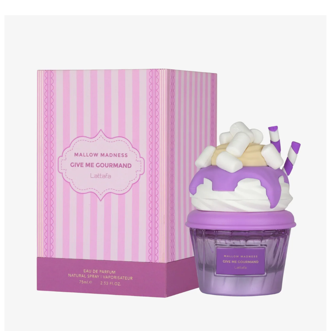 Lattafa Give Me Gourmand Mellow Madness 75ml Parfum bottle