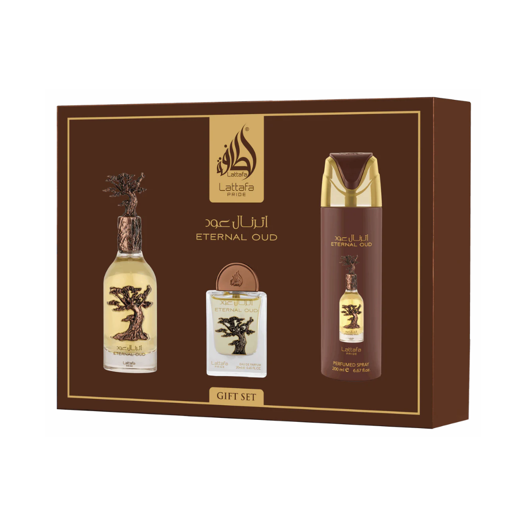 Lattafa Pride Eternal Oud Parfum 3-Piece Parfum Gift Set