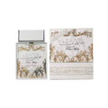 Lattafa Pure Musk 100ml bottle with clean white musk, floral, and woody fragrance notes