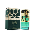 Lattafa Qimmah 100ml bottle with tuberose, amber, and vanilla fragrance notes