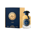 Lattafa Ra'ed Luxe Gold 100ml bottle with sweet, spicy, amber, and vanilla fragrance notes