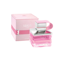 Lattafa Rouat Al Musk 100ml bottle with orange, rose, vanilla, and musk fragrance notes