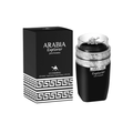 Le Chameau Arabia Explorer Eau De Parfum 100ml men’s fragrance bottle with black and silver design displayed beside matching branded box