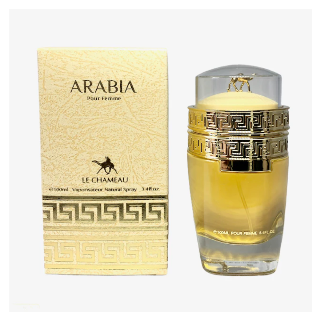 Le Chameau Arabia Pour Femme Eau de Parfum 100ml perfume bottle packaging