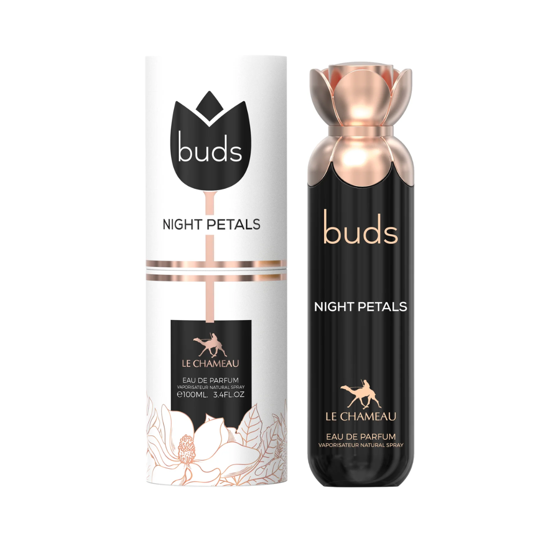 Le Chameau Buds Night Petals Eau de Parfum 100ml perfume bottle