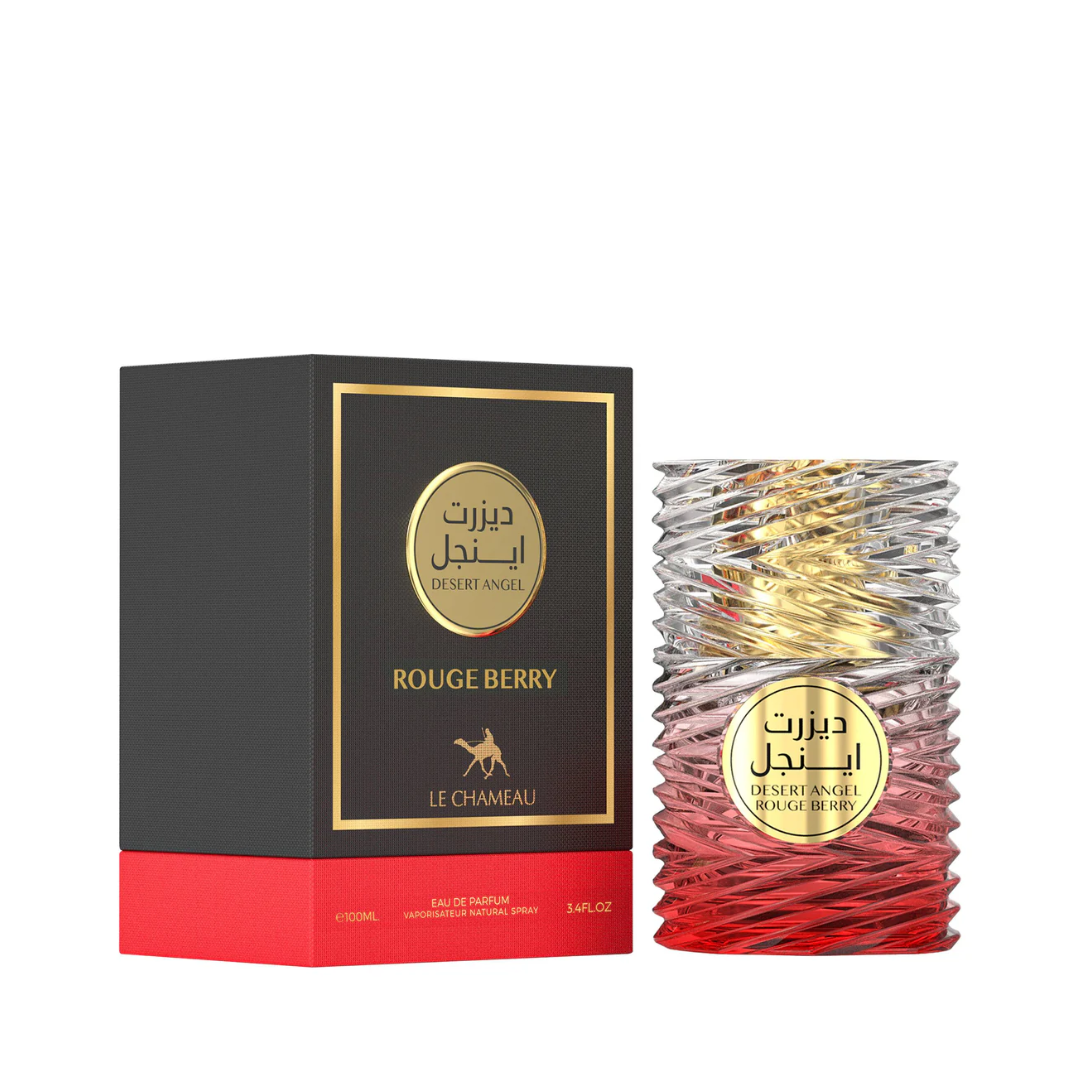 Le Chameau Desert Angel Rouge Berry Eau de Parfum 100ml bottle and box