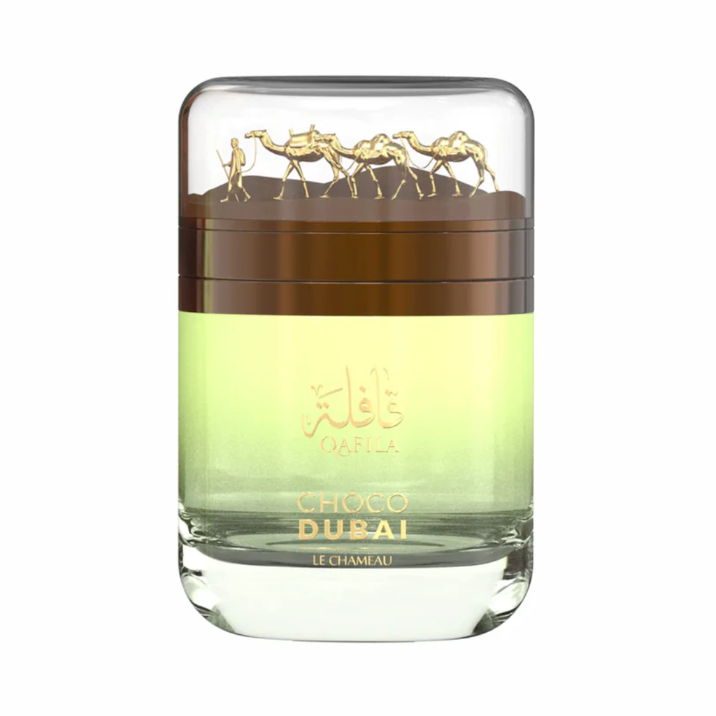 Le Chameau Qafila Dubai Chocolate Eau De Parfum 100ml bottle and box