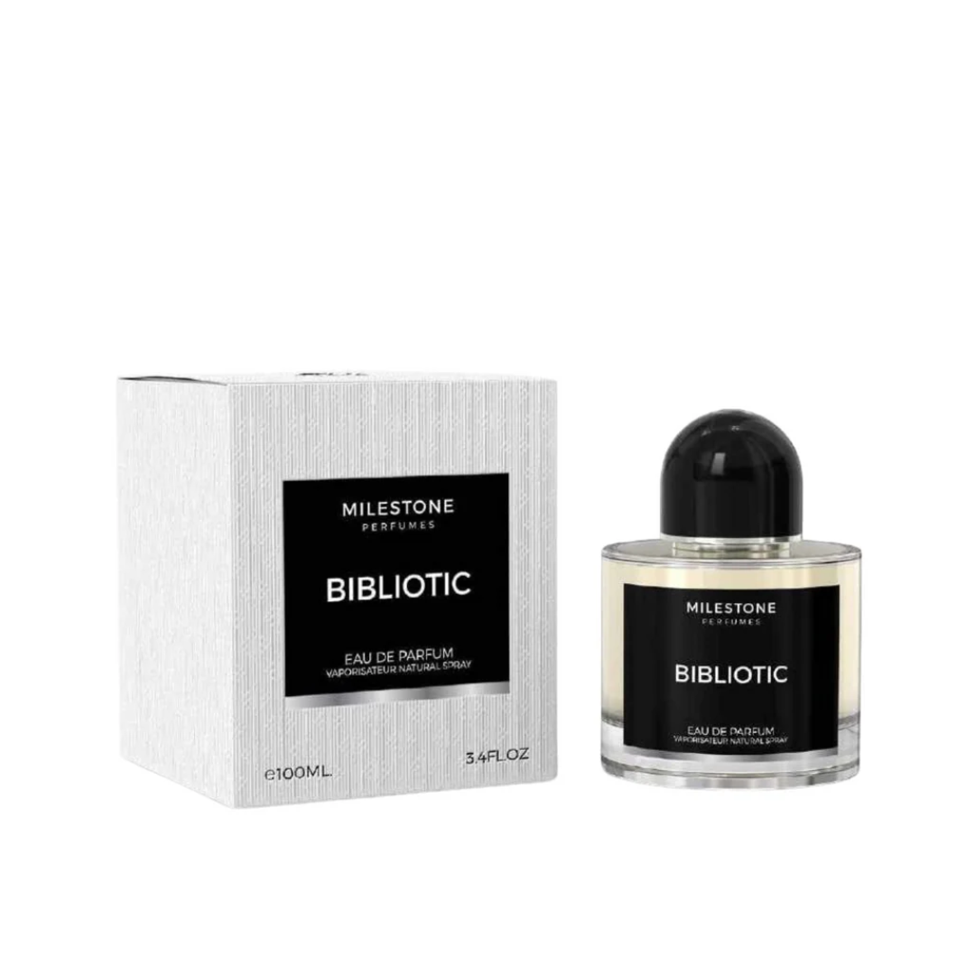 Milestone Bibliotic Eau de Parfum 100ml perfume bottle