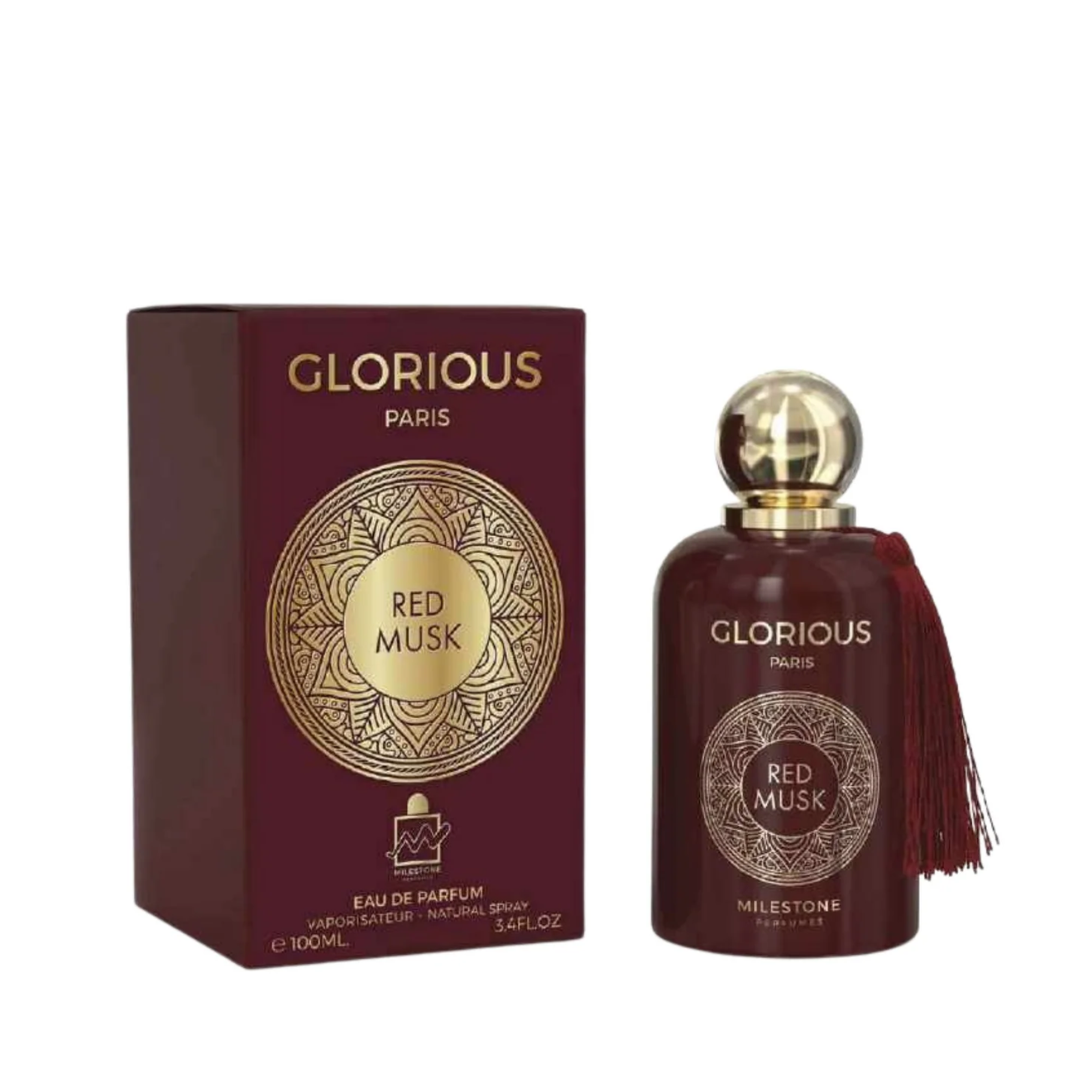 Milestone Glorious Red Musk Eau de Parfum 100ml bottle