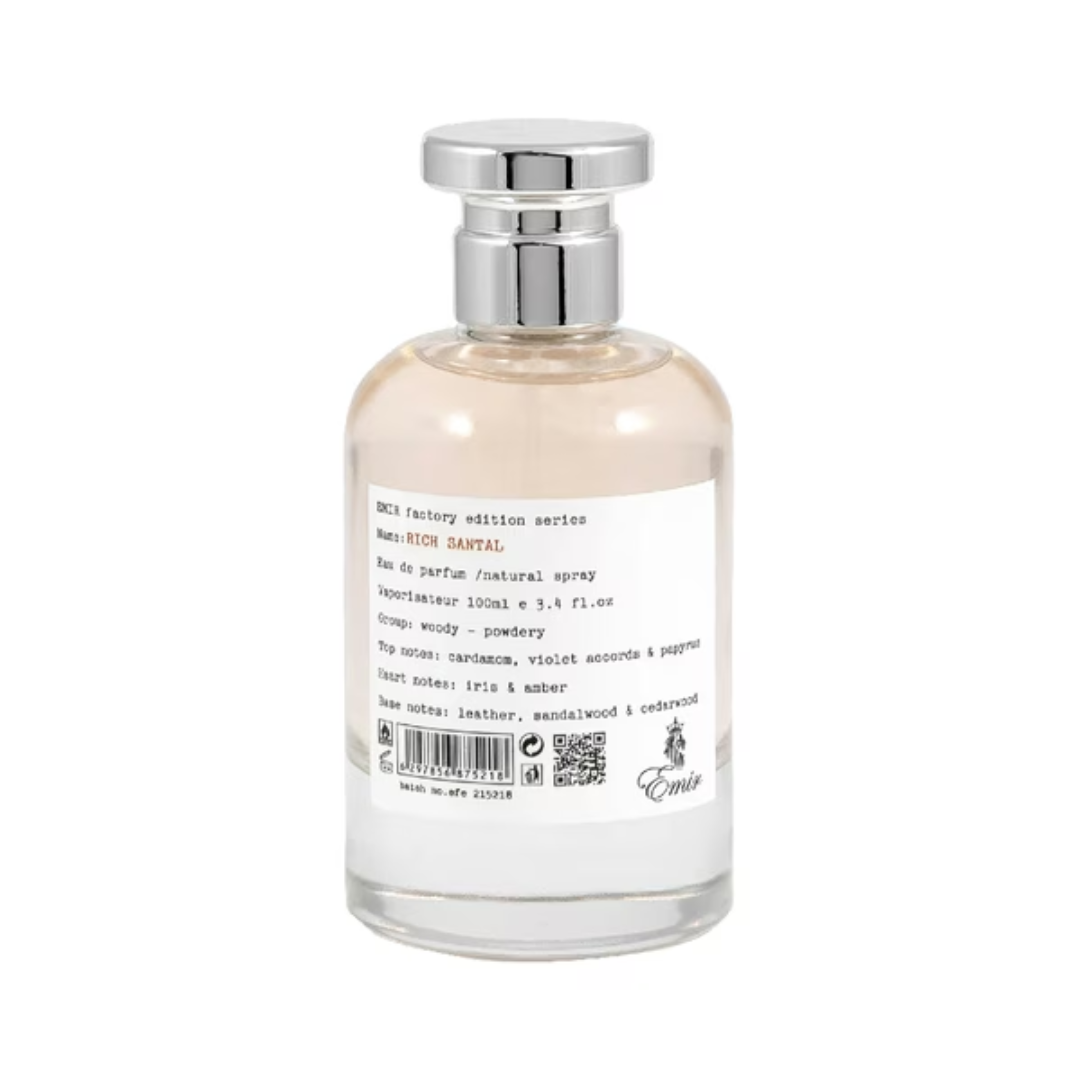 Paris Corner Emir Factory Edition Rich Santal Eau de Parfum 100ml bottle