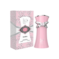 Emper Marwa 100ml Eau de Parfum for Women featuring a pink sculpted perfume bottle with silver accents displayed alongside its matching floral-patterned gift box