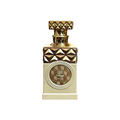 Paris Corner Minya Coco Lush 100ml Eau de Parfum featuring an elegant cream-colored bottle with a gold geometric top and intricate detailing, reflecting the luxurious gourmand fragrance.