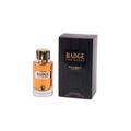 Pendora Scents - Badge The Scent bottle with spicy, amber, and musk notes, offering a deep and mysterious fragrance for men.