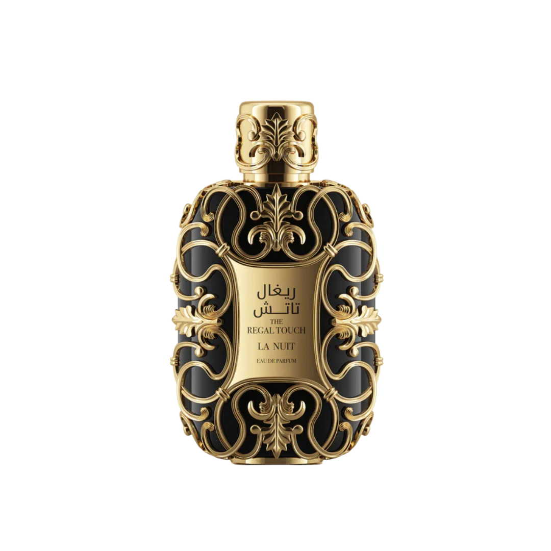 Regal Touch La Nuit 100ml bottle with spicy, woody, leather, and patchouli fragrance notes